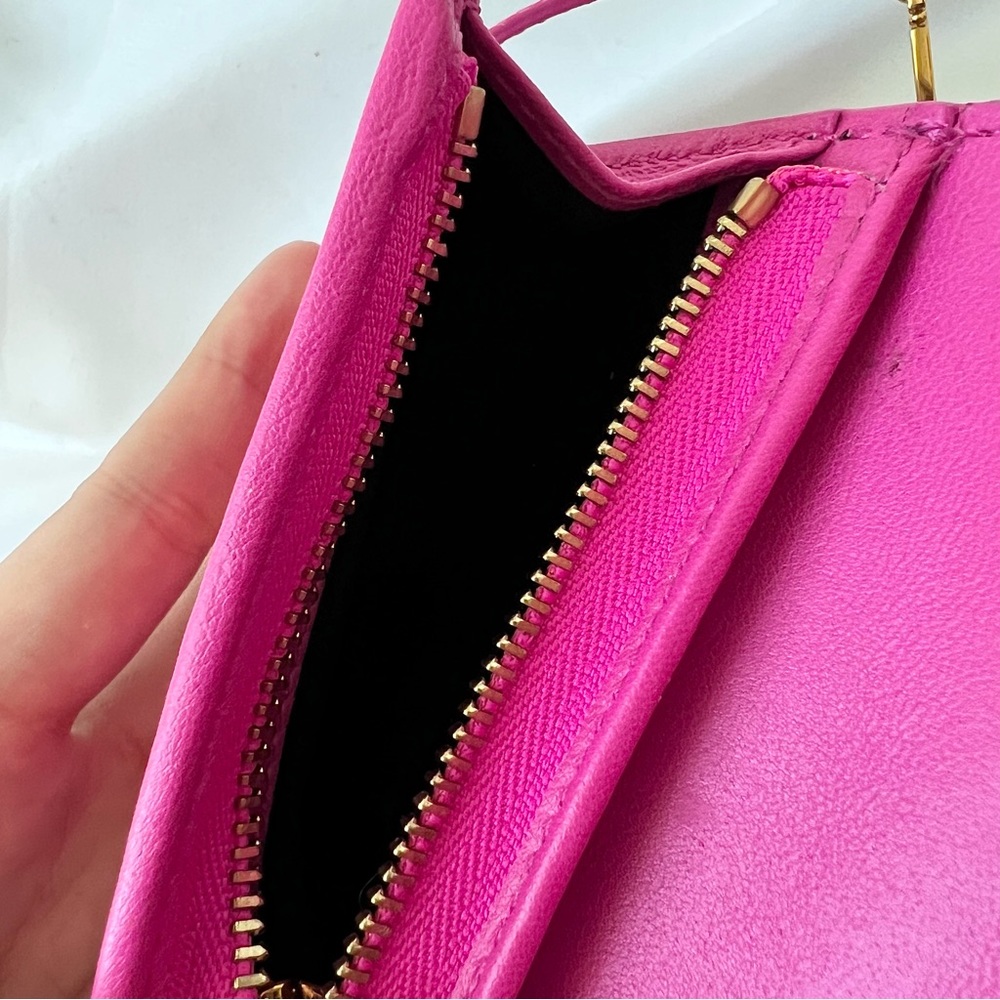 Versace Mini Shoulder Bag in Fuchsia with Gold Hardware - Picture 12 of 13